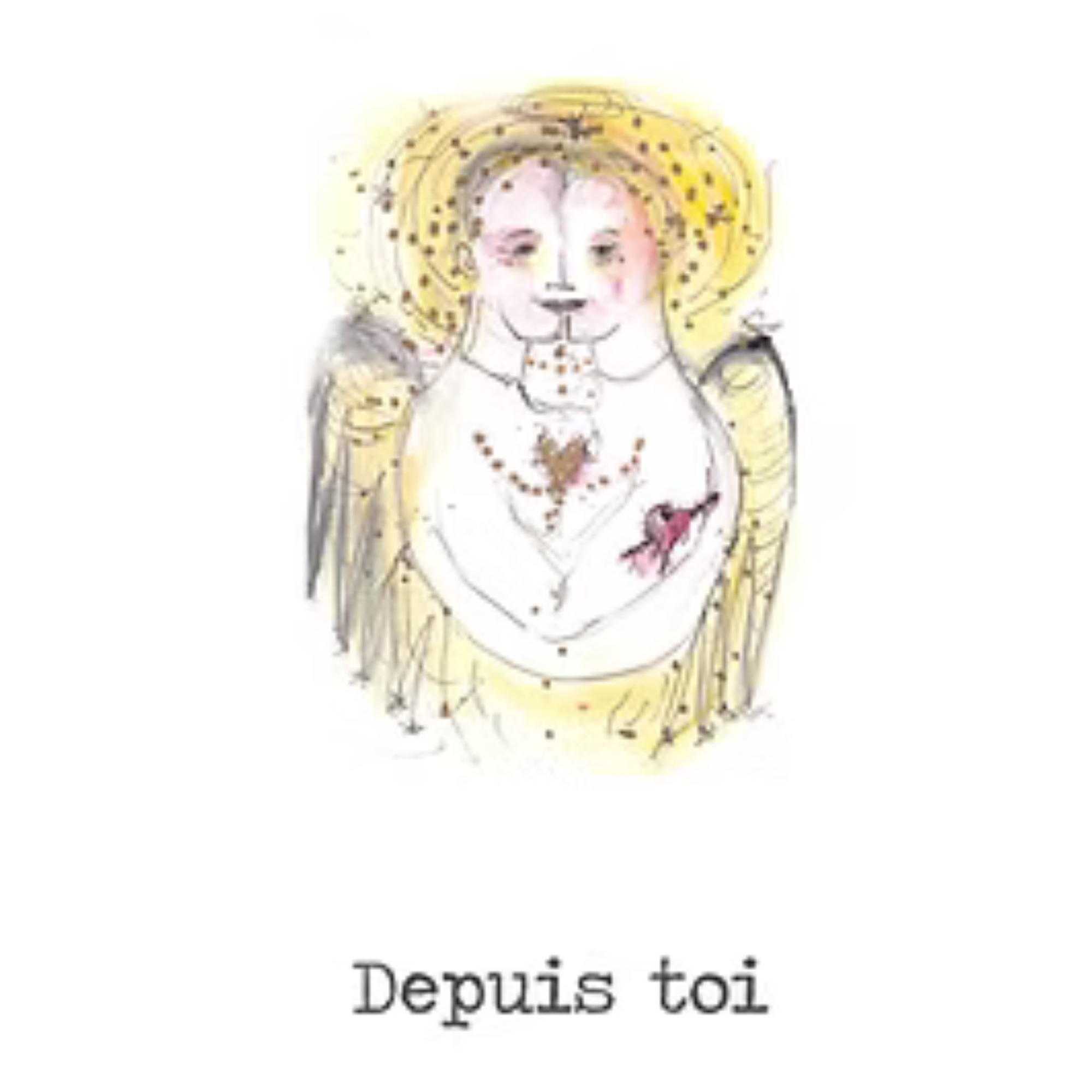 Photo d'une illustration de livre réalisée par l'artiste Emilie Teillaud