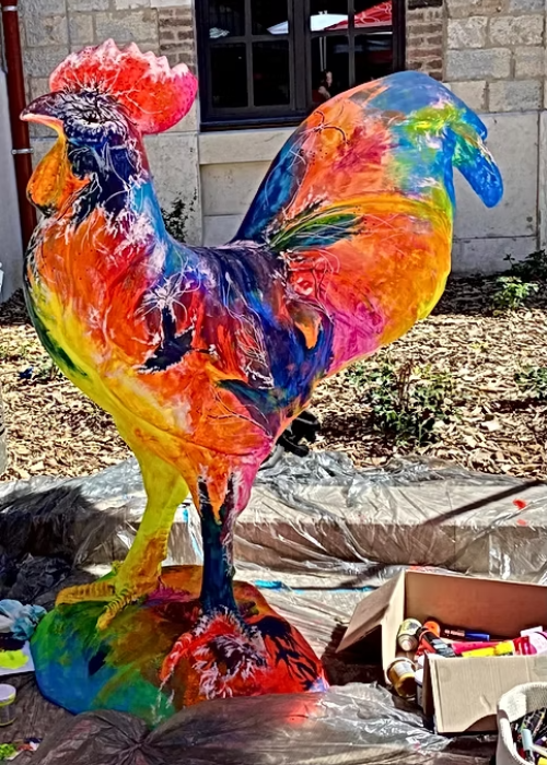 Photo d'une oeuvre réalisée par Emilie Teillaud en Live Painting